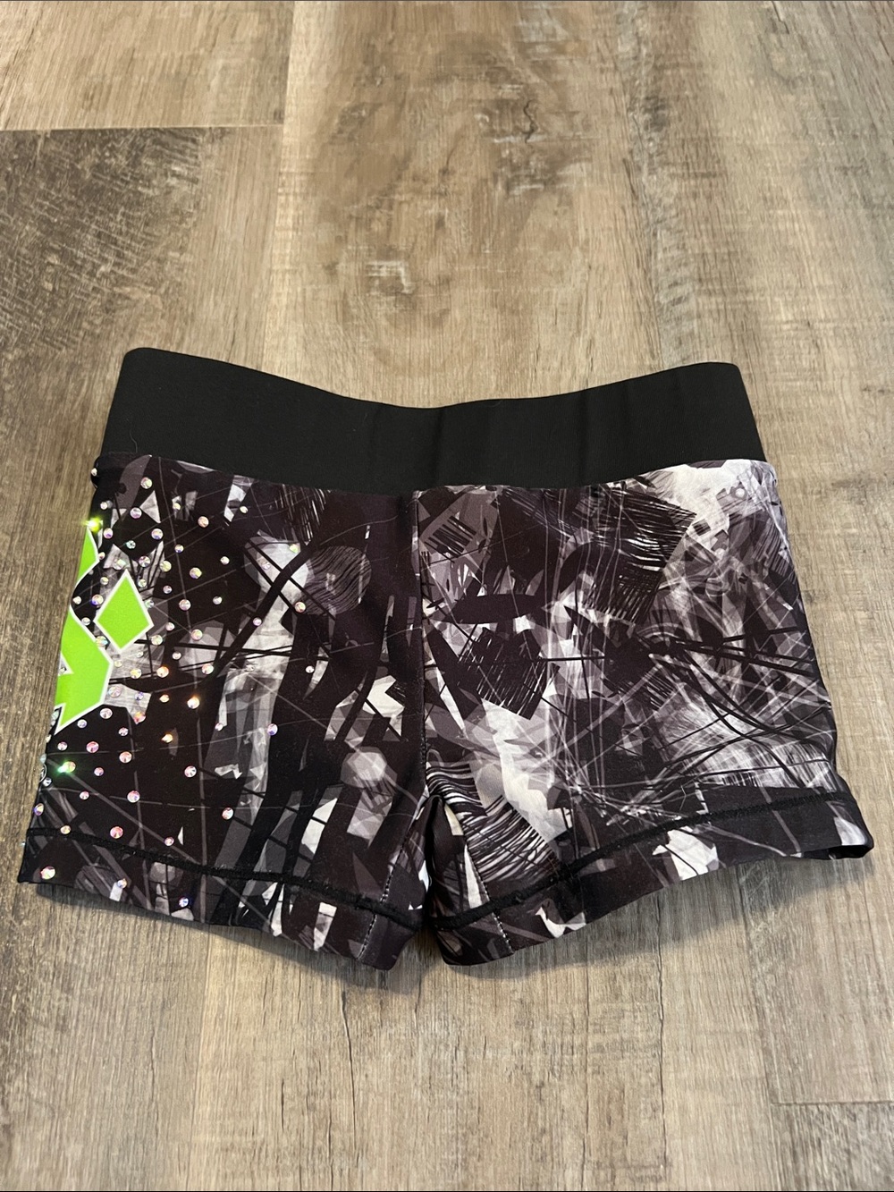 Rebel Athletic Cheer Athletics shorts with rhinestones size YM - Picture 3 of 9